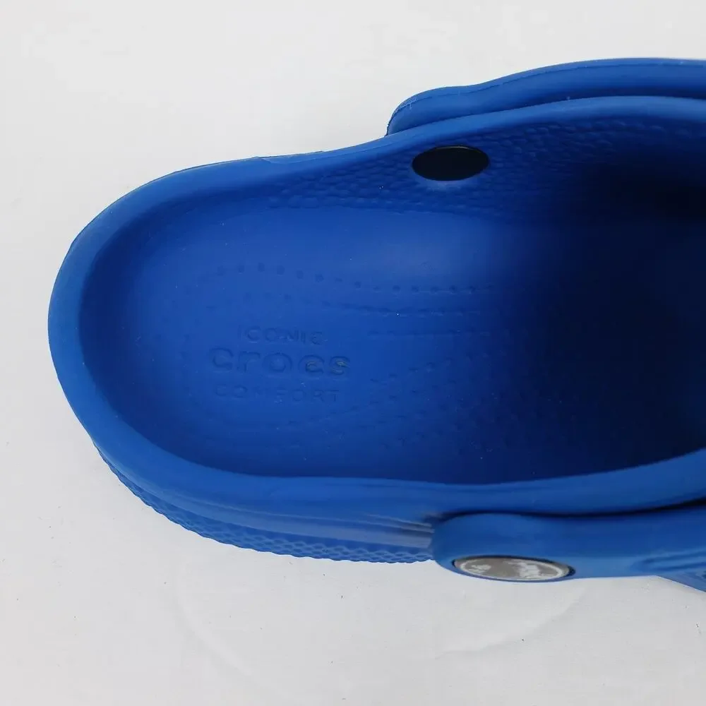 Crocs Classic Toddler Boys Size 12 Blue Slip On Casual Clog Sandal Shoes